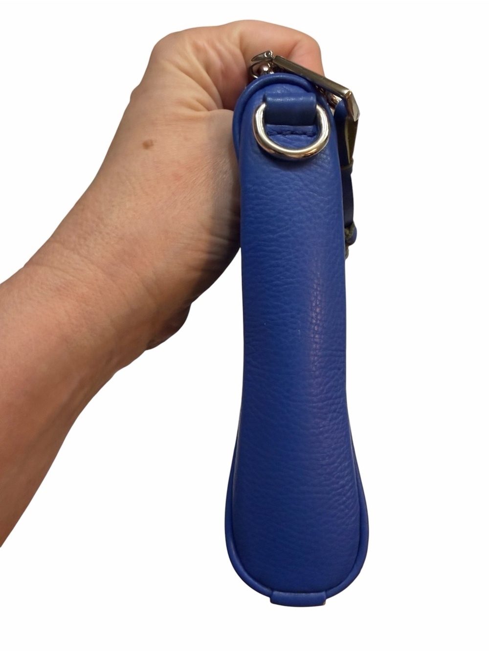 Rebecca Minkoff Royal Blue Perforated Diamond Leather Mini MAC/MAB Crossbody - Picture 4 of 10